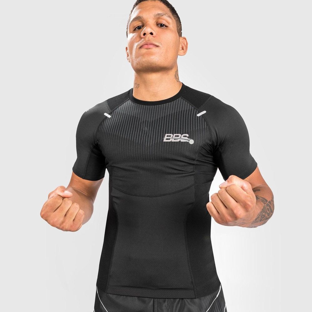 Rashguard Short Sleeves Black Grey