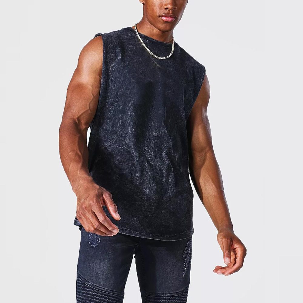 Oversized Hollywood Hills Acid Wash Tank Top