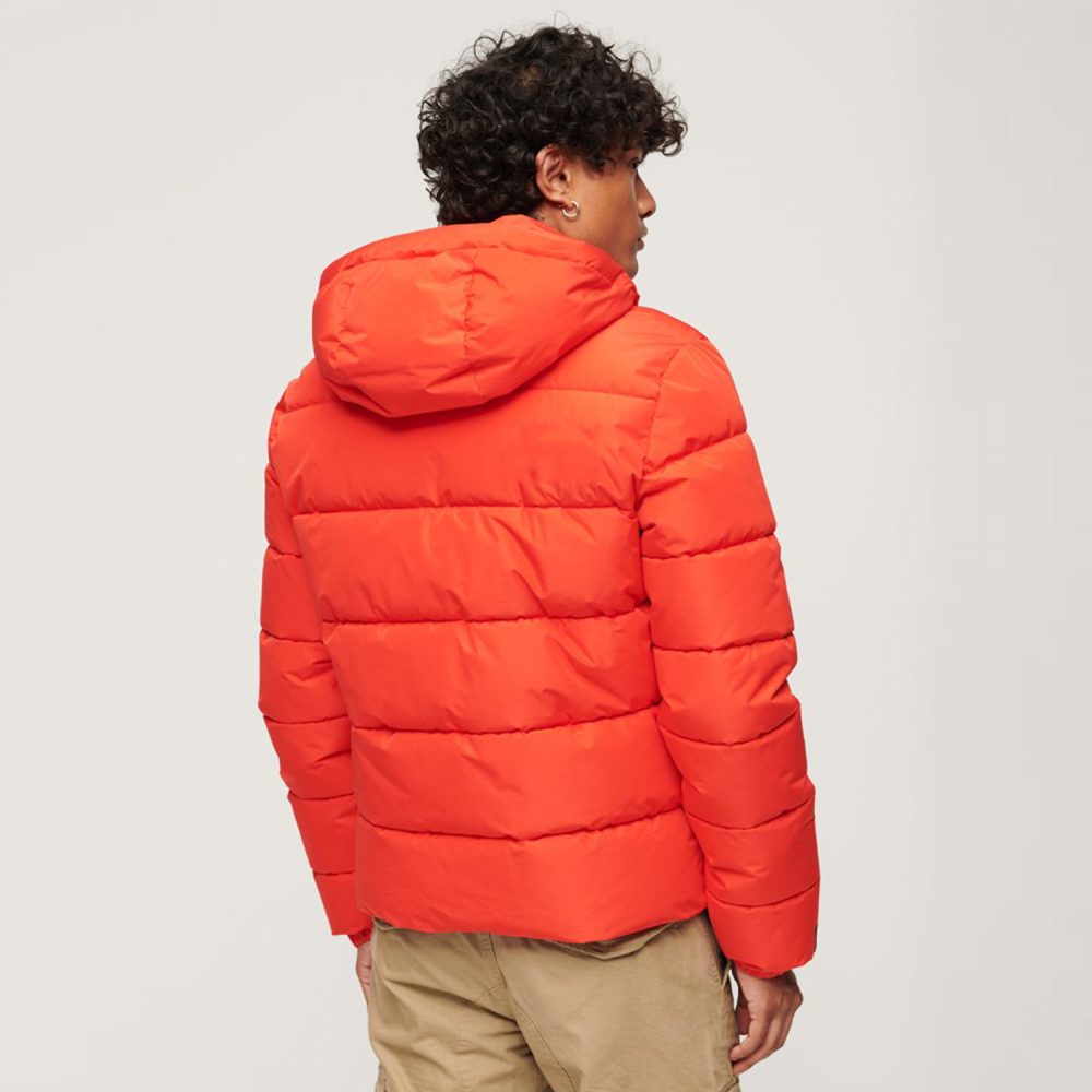 Hooded Sports Puffer Jacket - Image 2